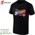 New York Knicks NBA Finals 3X Champs 2025-26 bold text logo shirt
