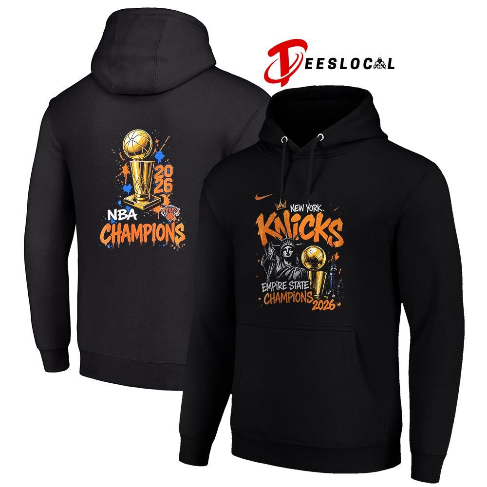 New York Knicks NBA Finals Champions empire state champions Statue of Liberty graphic shirt