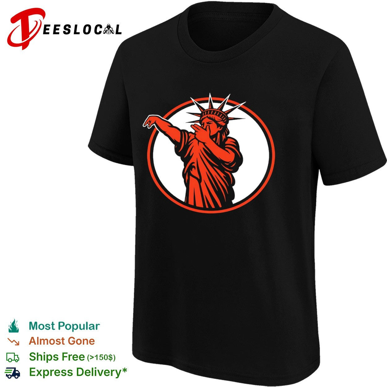 New York Knicks NBA Statue of Liberty parody shirt