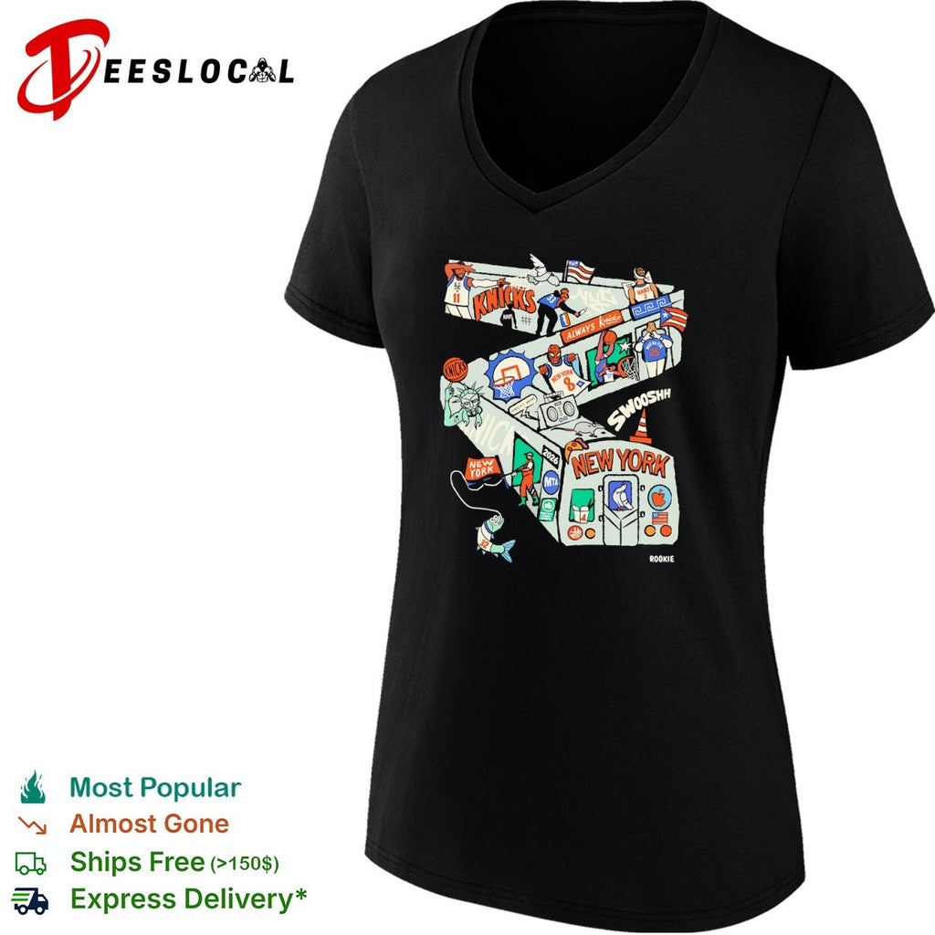 New York Knicks NBA Subway Art shirt