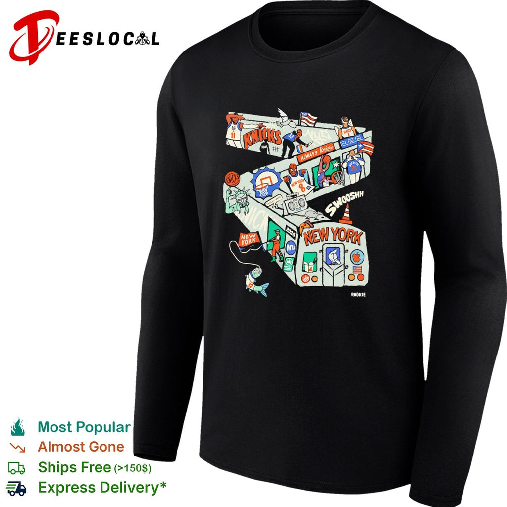 New York Knicks NBA Subway Art shirt
