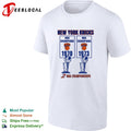 New York Knicks NBA champions 1970 and 1973 two championships banner shirt