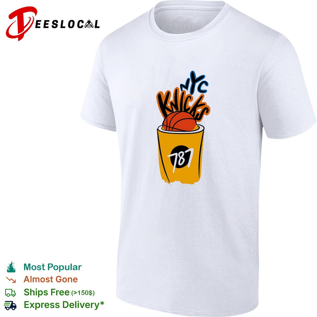 New York Knicks NYC Graffiti 787 Trash Can Basketball shirt