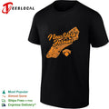 New York Knicks New York Forever Manhattan borough map script lettering shirt