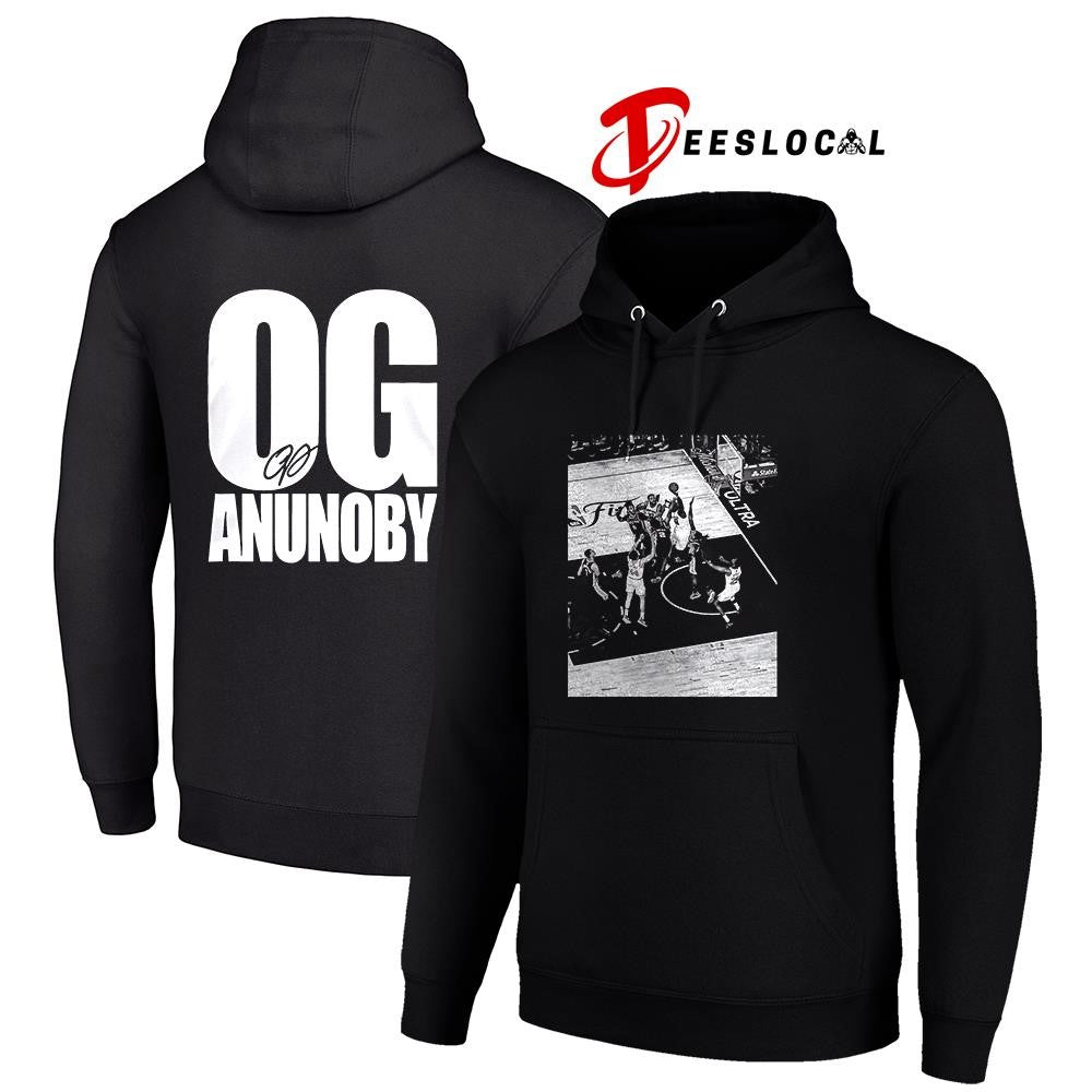New York Knicks OG Anunoby NBA final signature shirt