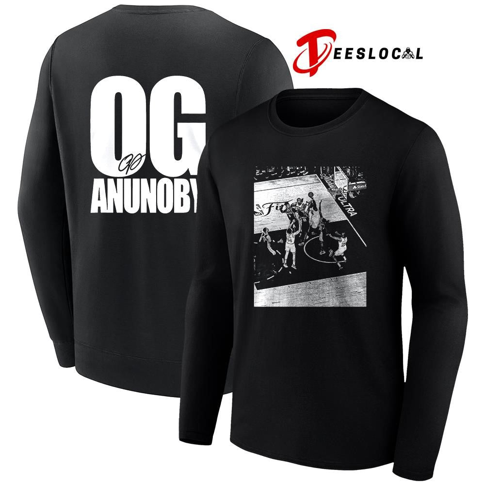 New York Knicks OG Anunoby NBA final signature shirt