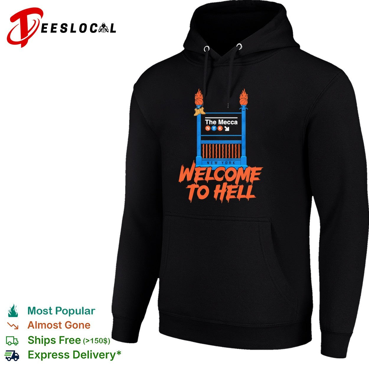 New York Knicks The Mecca Welcome to Hell Basketball Shirt