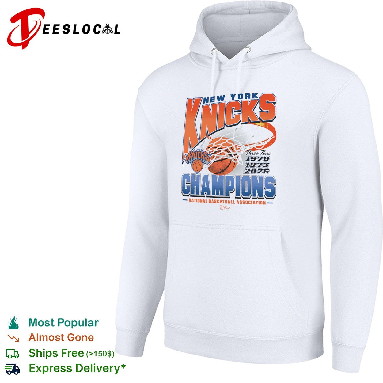 New York Knicks Three Time Champions 1970 1973 2026 National Basketball Association shirt