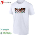 New York Knicks basketball players chibi caricature lineup shirt