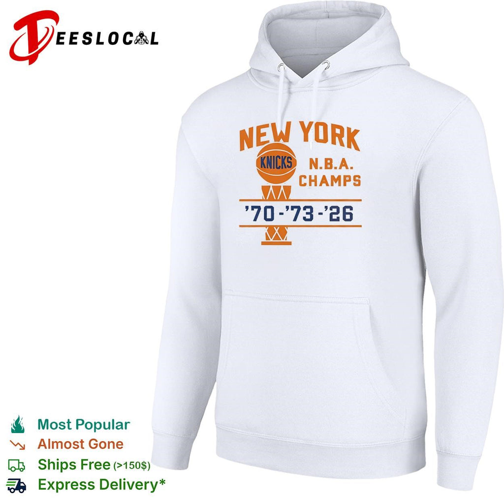 New York Knicks champs since 1946 arched vintage badge shirt