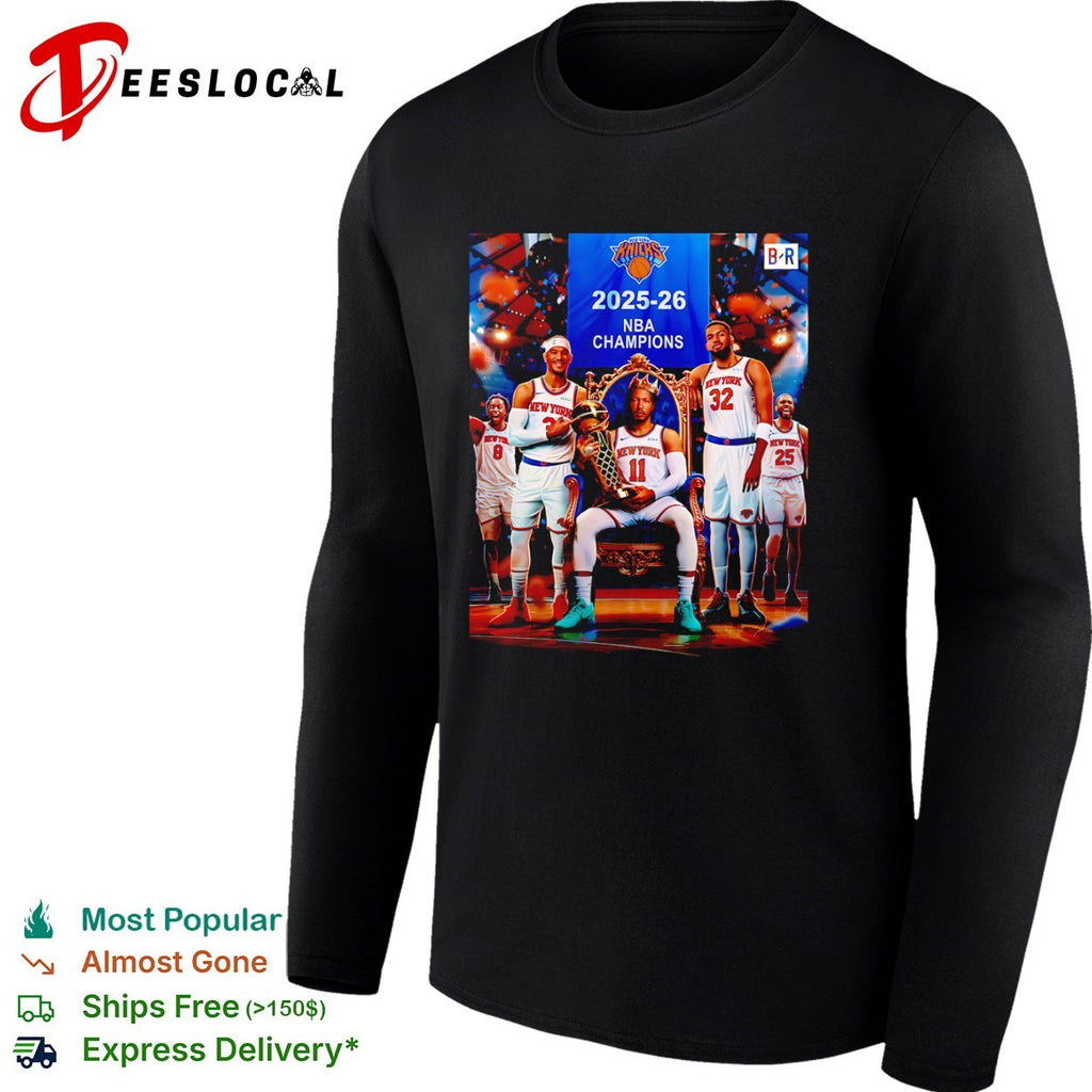 New York Knicks legends 2025 2026 NBA Champions trophy shirt