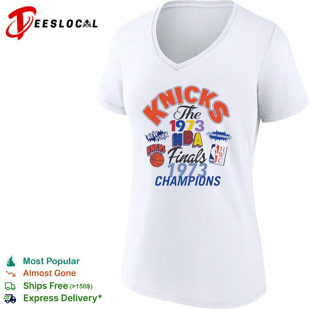 New York Knicks the 1973 NBA Finals champions basketball logo shirt