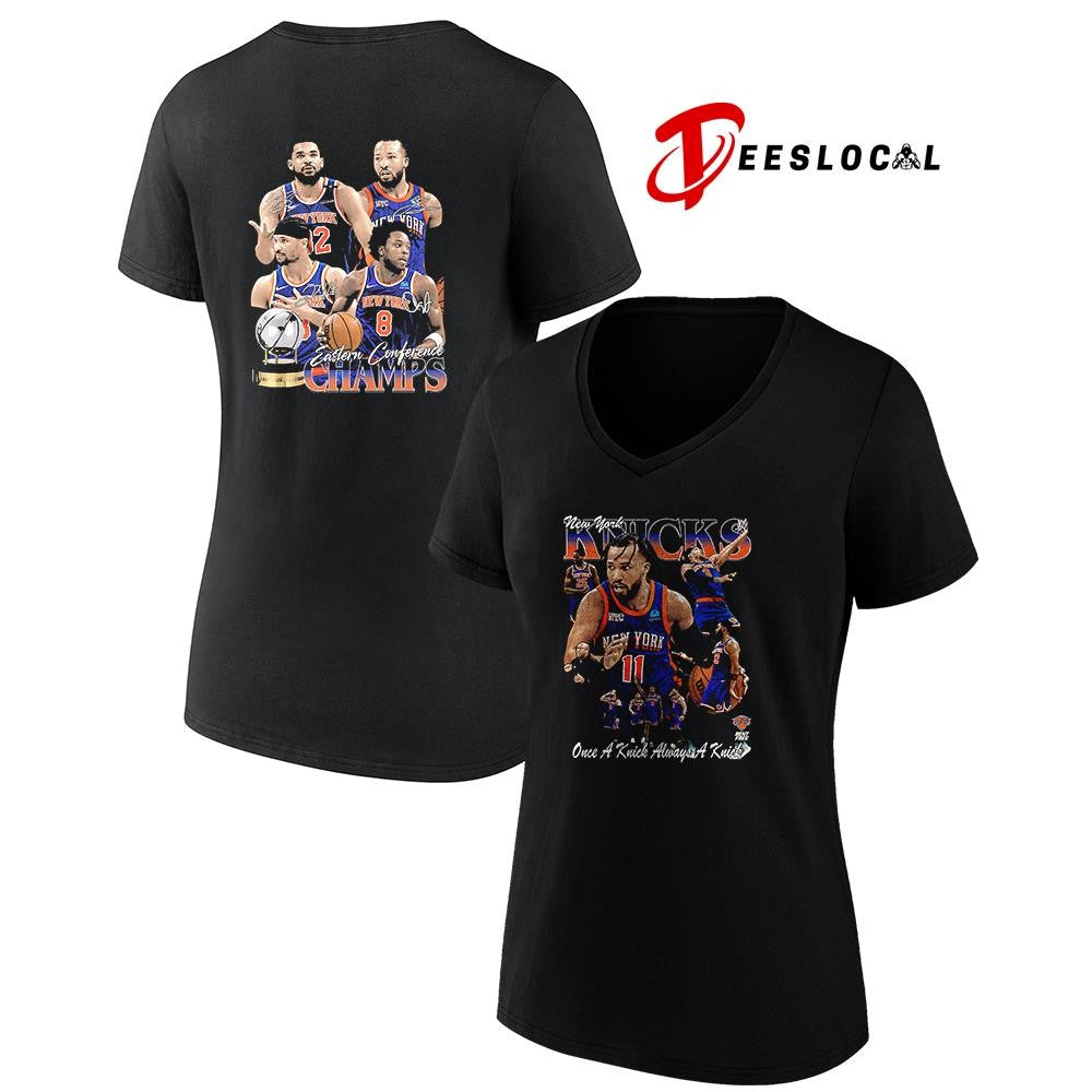 New York Knicks vonce a Knick always a Knick Eastern conference champs graphic signatures shirt