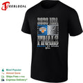 New York Knicks vs San Antonio Spurs 2026 NBA Finals commemorative team fan shirt