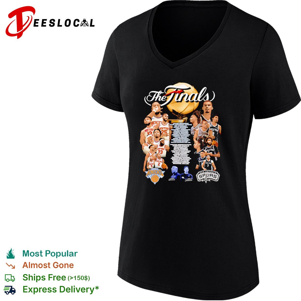 New York Knicks vs San Antonio The Finals 2026 shirt
