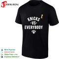 New York Knicks vs everybody bold championship trophy triumphant text shirt