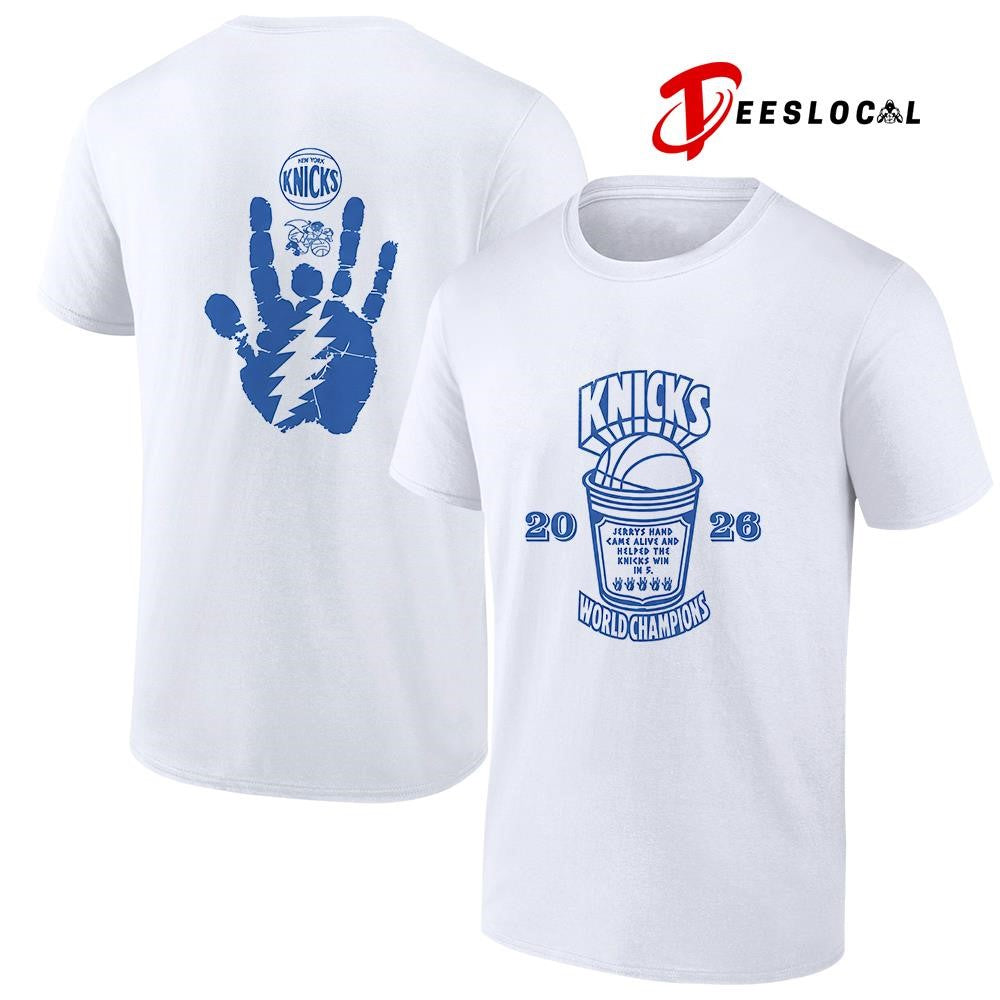 New York Knicks world champions Jerrys hand came alive and helped the Knicks win in 5 shirt