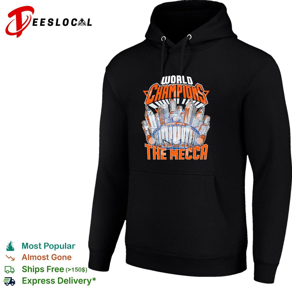 New York Knicks world champions the Mecca New York City skyline basketball arena shirt