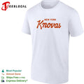 New York Knovas New York Knicks parody script logo shirt