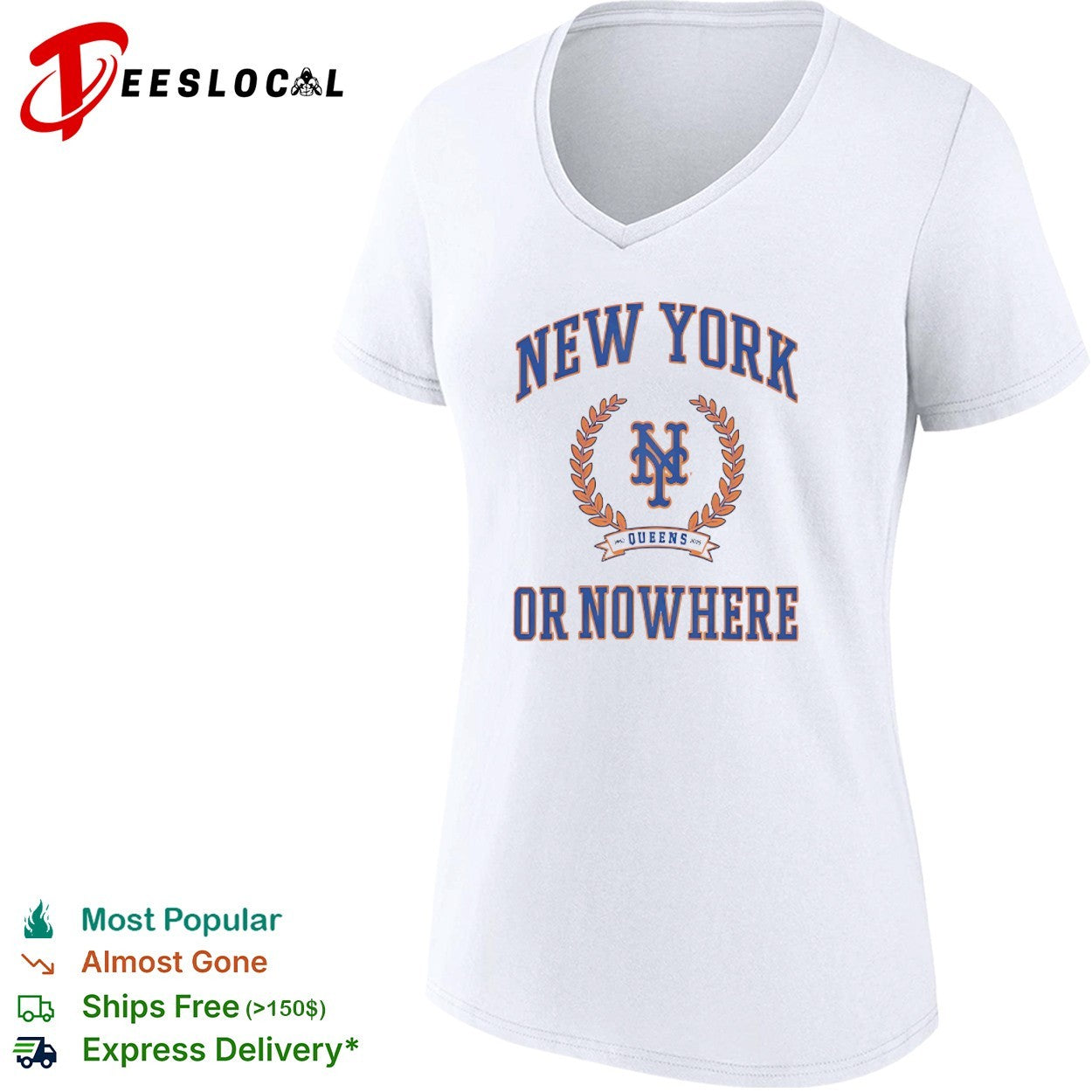 New York Mets Queens or Nowhere shirt