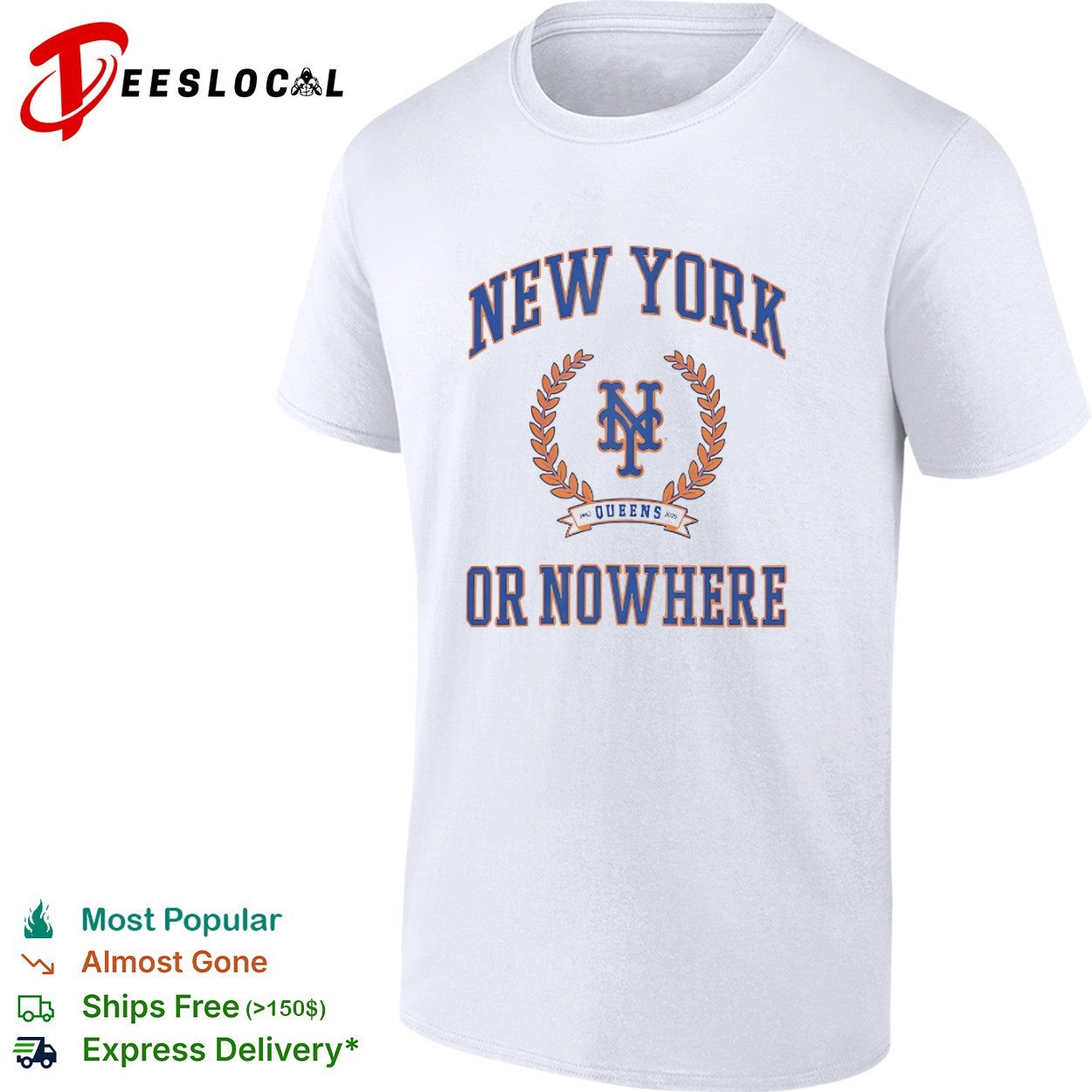 New York Mets Queens or Nowhere shirt