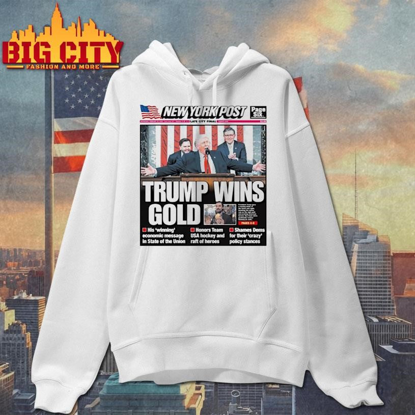 New York Post Trump Wins Gold Cover Shirt