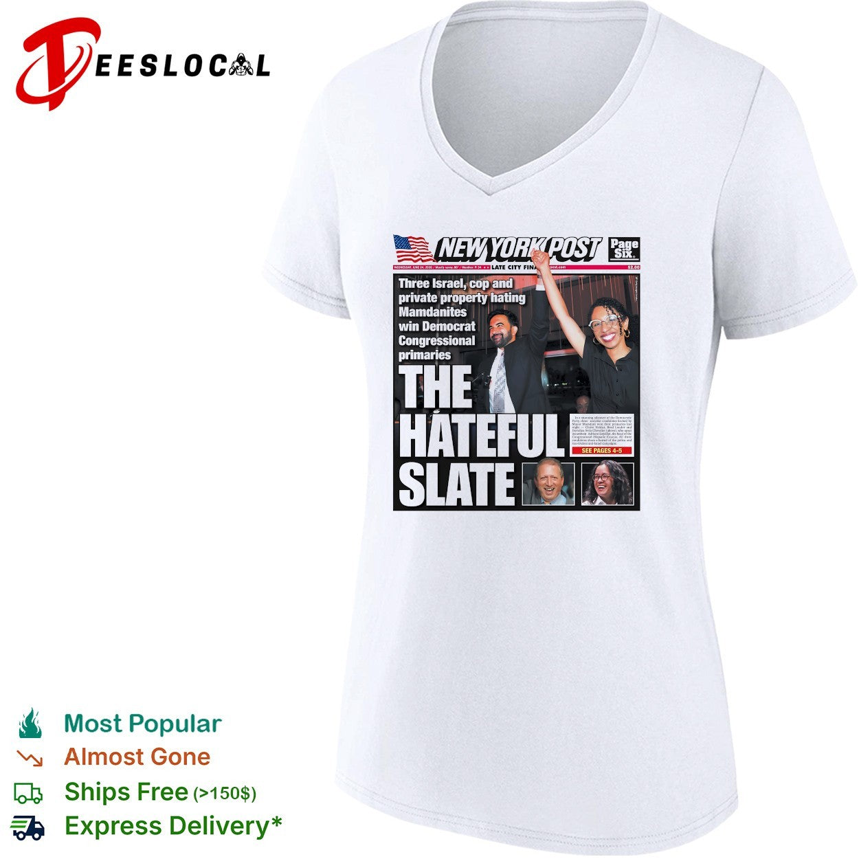 New York Post the hateful slate cover shirt