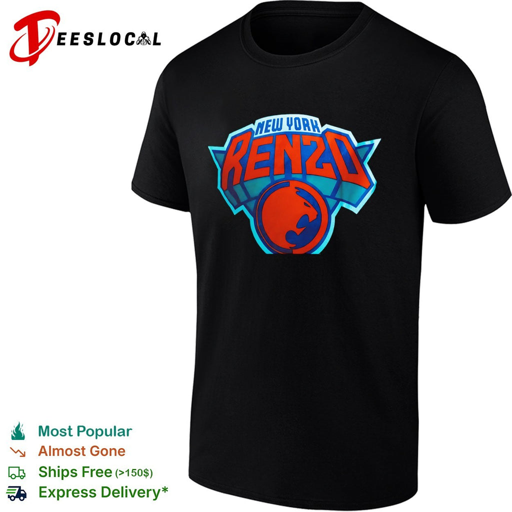 New York Renzo style New York Knicks NBA logo shirt