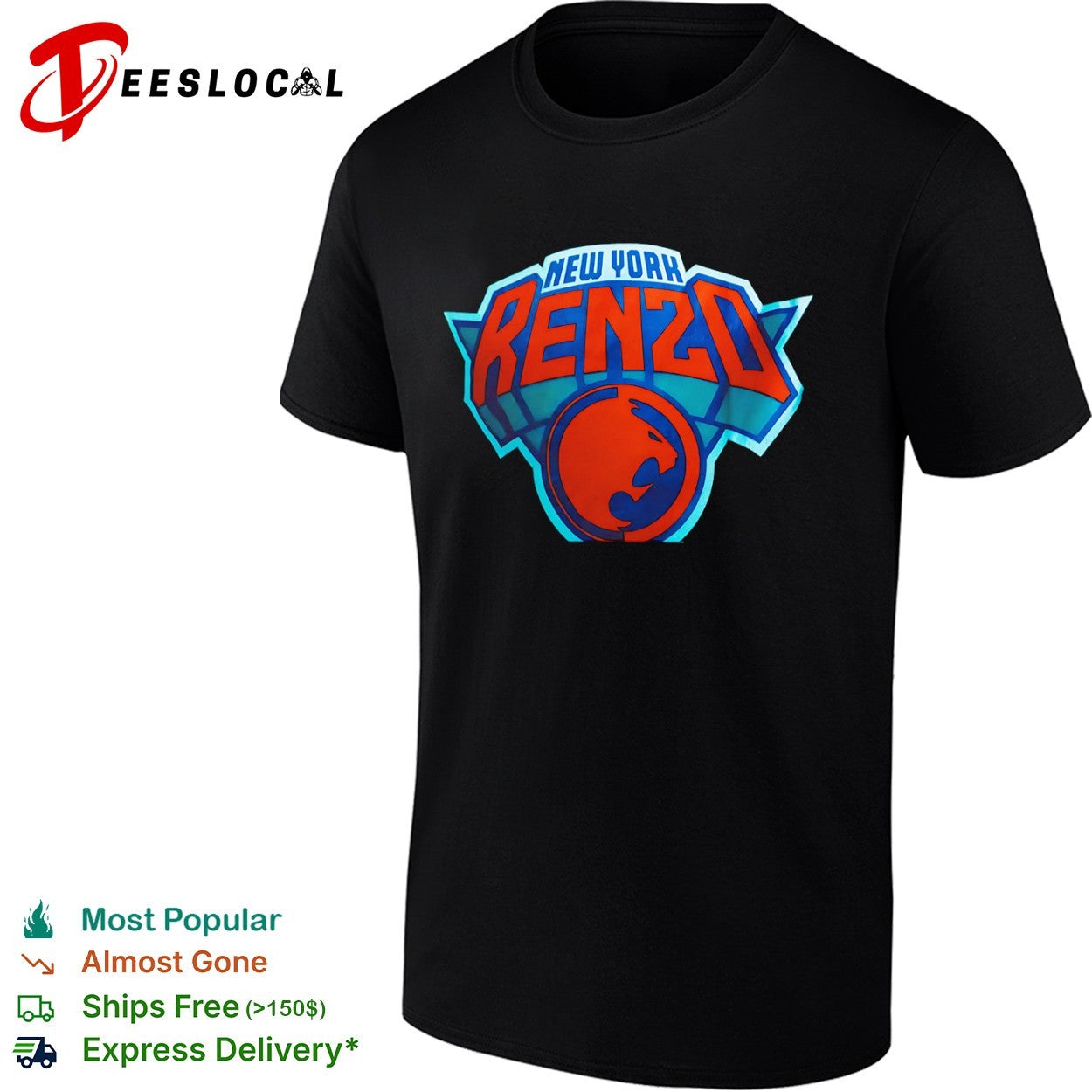 New York Renzo style New York Knicks NBA logo shirt