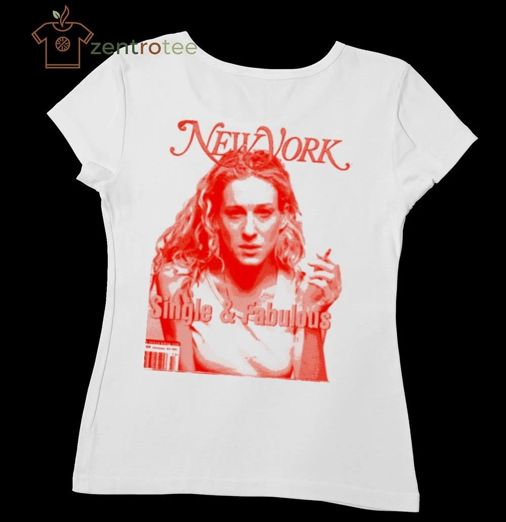 New York Single and Fabulous smoke tee