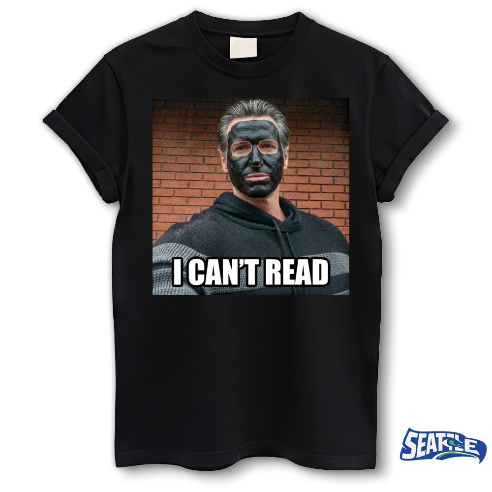 Newsom Mask 2028 I Can’t Read Best Meme shirt