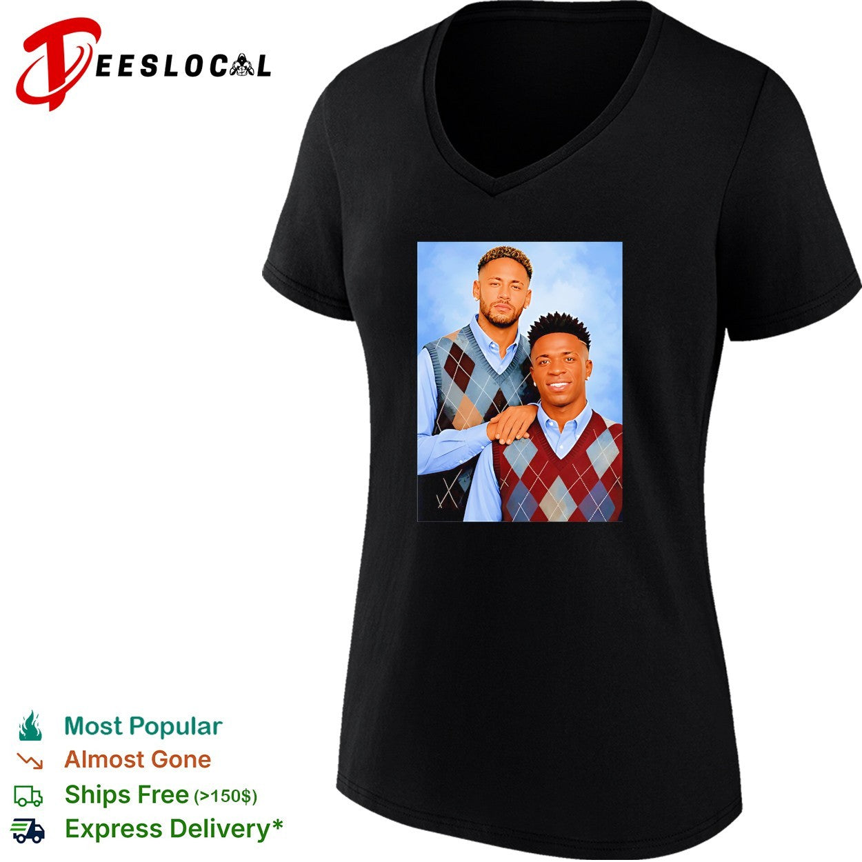 Neymar and Vinicius Junior Brazil National Football Team 2026 step brothers shirt