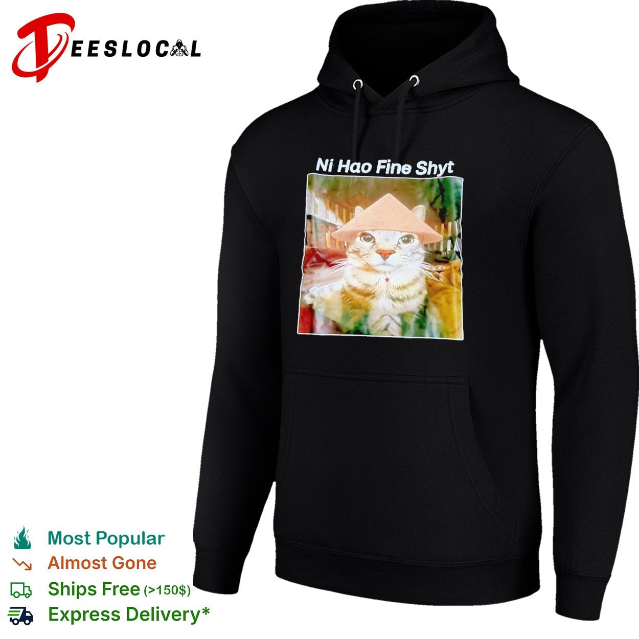 Ni Hao Fine Shyt Cat shirt