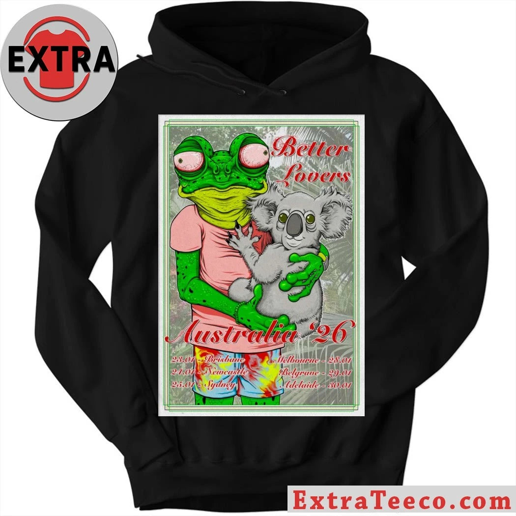 Nice 2026 Better Lovers Australia Tour Poster T-Shirt