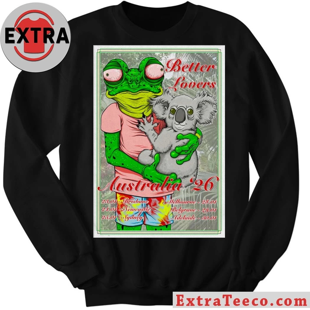 Nice 2026 Better Lovers Australia Tour Poster T-Shirt