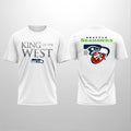 Nice 2026 Seahawks King Of The West Logo Two Sided Shirt