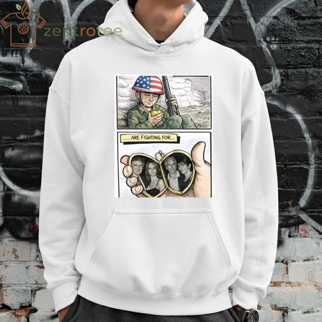 Nice American soldiers cry as they fight for Epstein and Trump tee