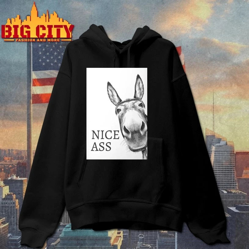 Nice Ass Donkey Funny Restroom Humor Poster shirt