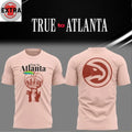 Nice Atlanta Hawks City Night True To Atlanta 2026 Logo Two Sided T-shirt