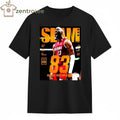 Nice Bam Adebayo Miami Heat On The Cover Of Slam 261 83 Points Forever Stamped In History Orange Metal tee