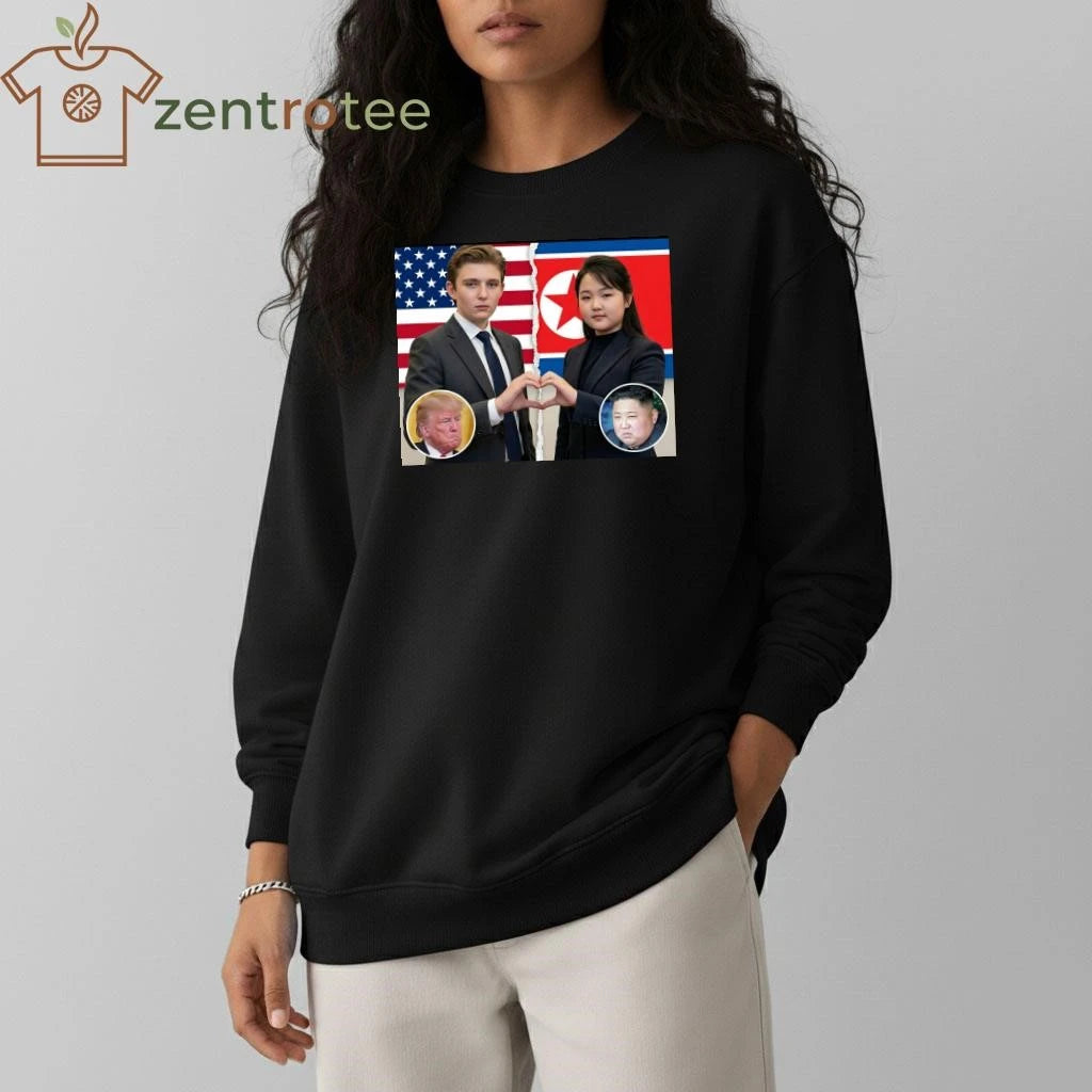Nice Barron Trump Kim Ju Ae love meme tee