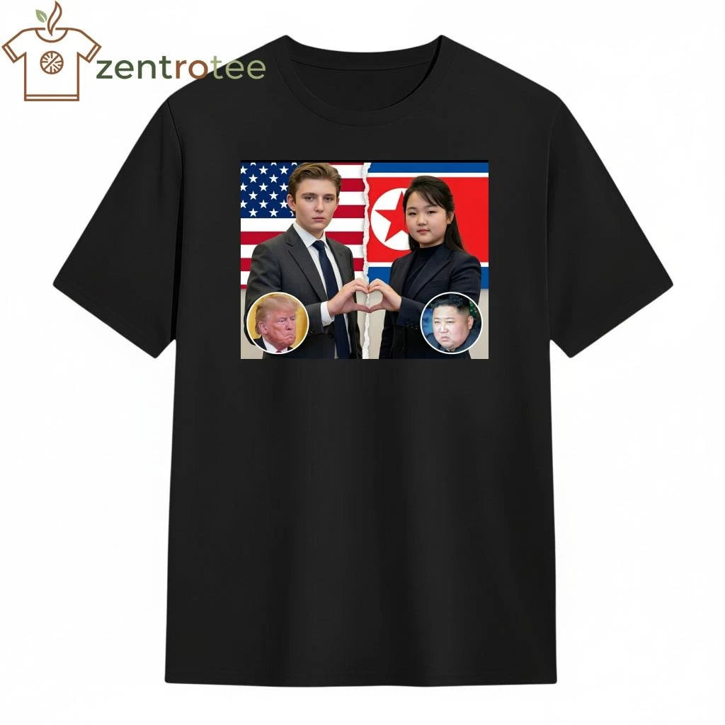 Nice Barron Trump Kim Ju Ae love meme tee