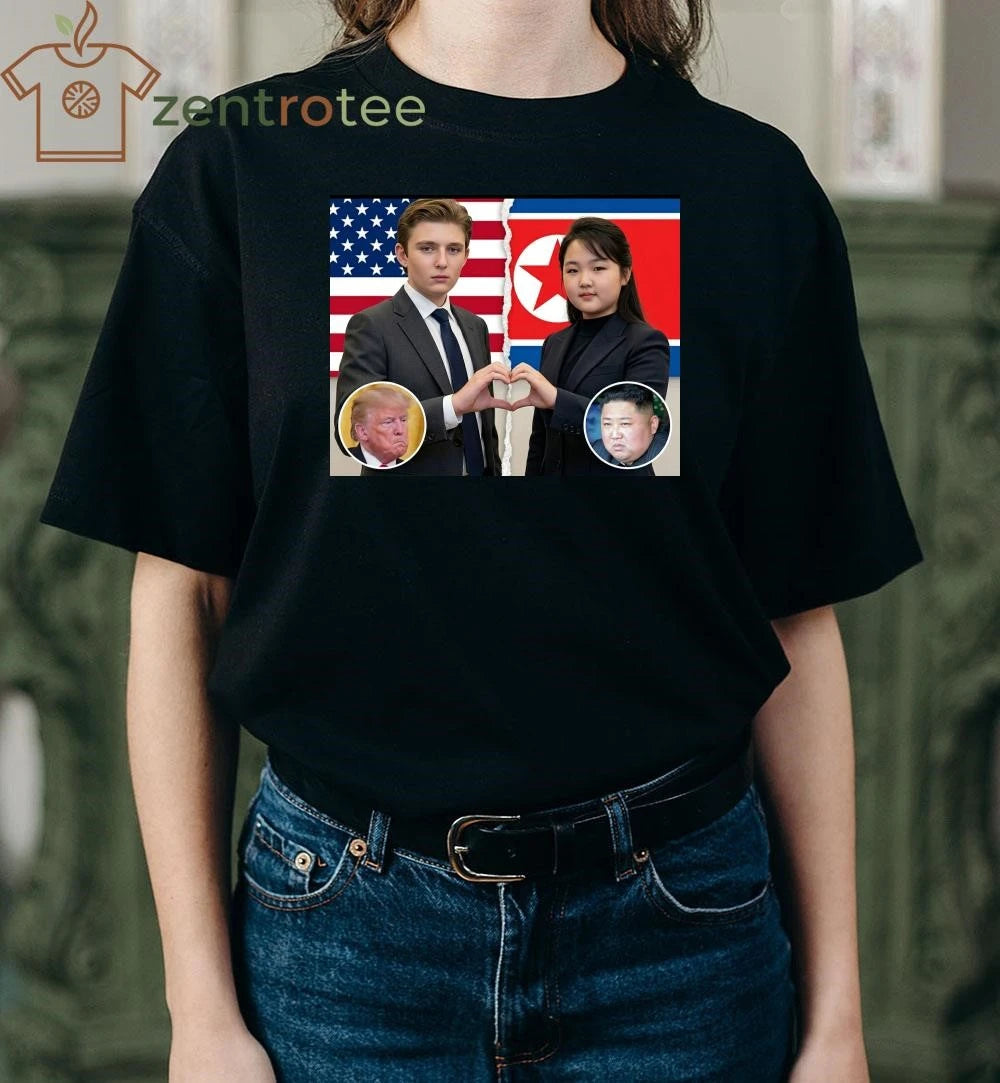Nice Barron Trump Kim Ju Ae love meme tee