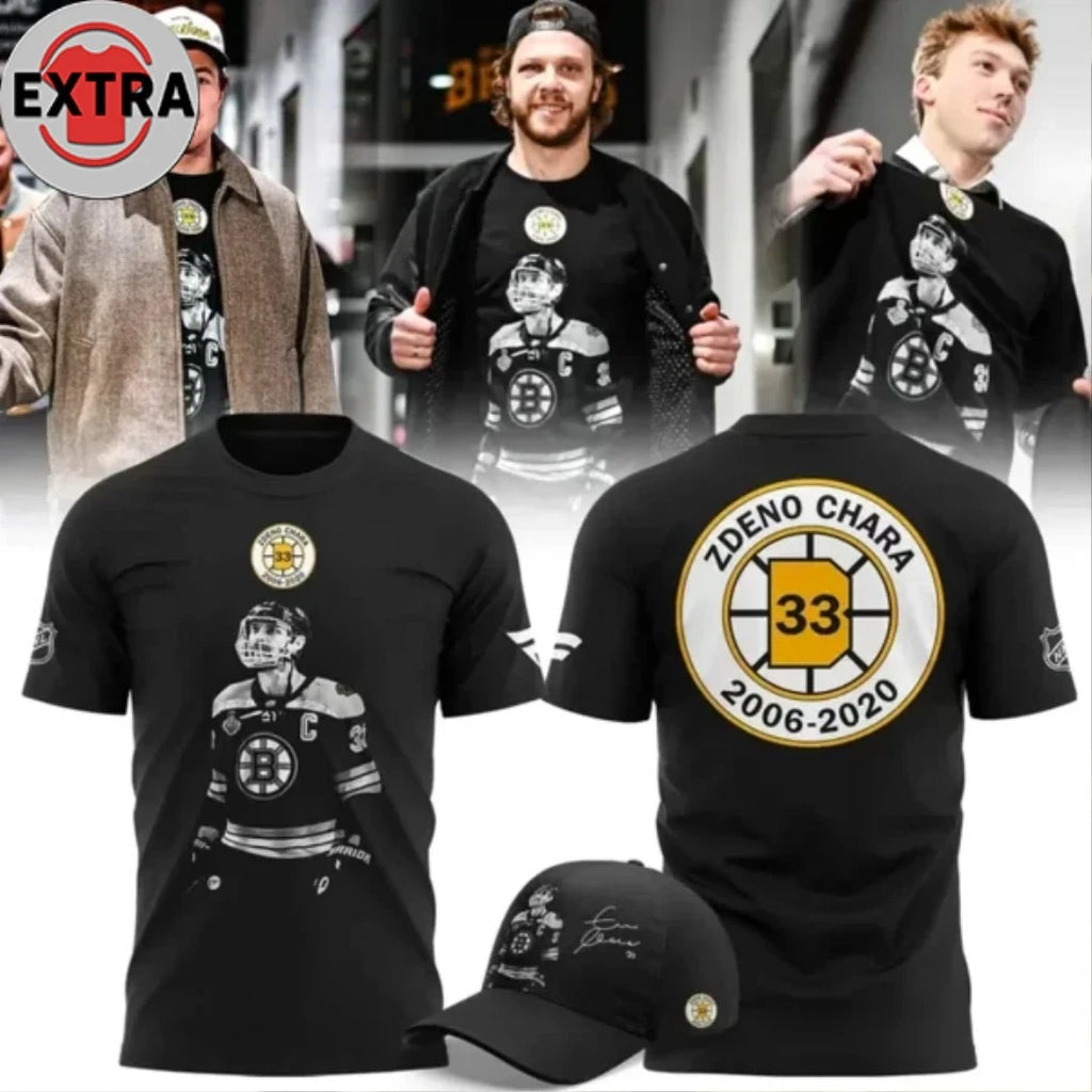 Nice Boston Bruins x Zdeno Chara Logo 2026 T-Shirt