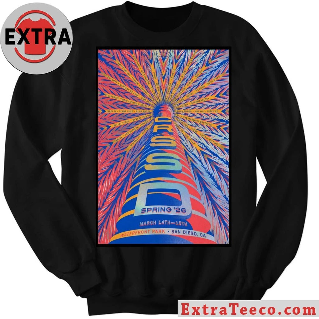 Nice CRSSD Fest San Diego CA March 14-15 2026 Poster Shirt