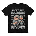 Nice Carl And Ellie Fredricksen I Love The Raiders Up Movie I Love The Raiders More Than My Valentine Logo T-Shirt