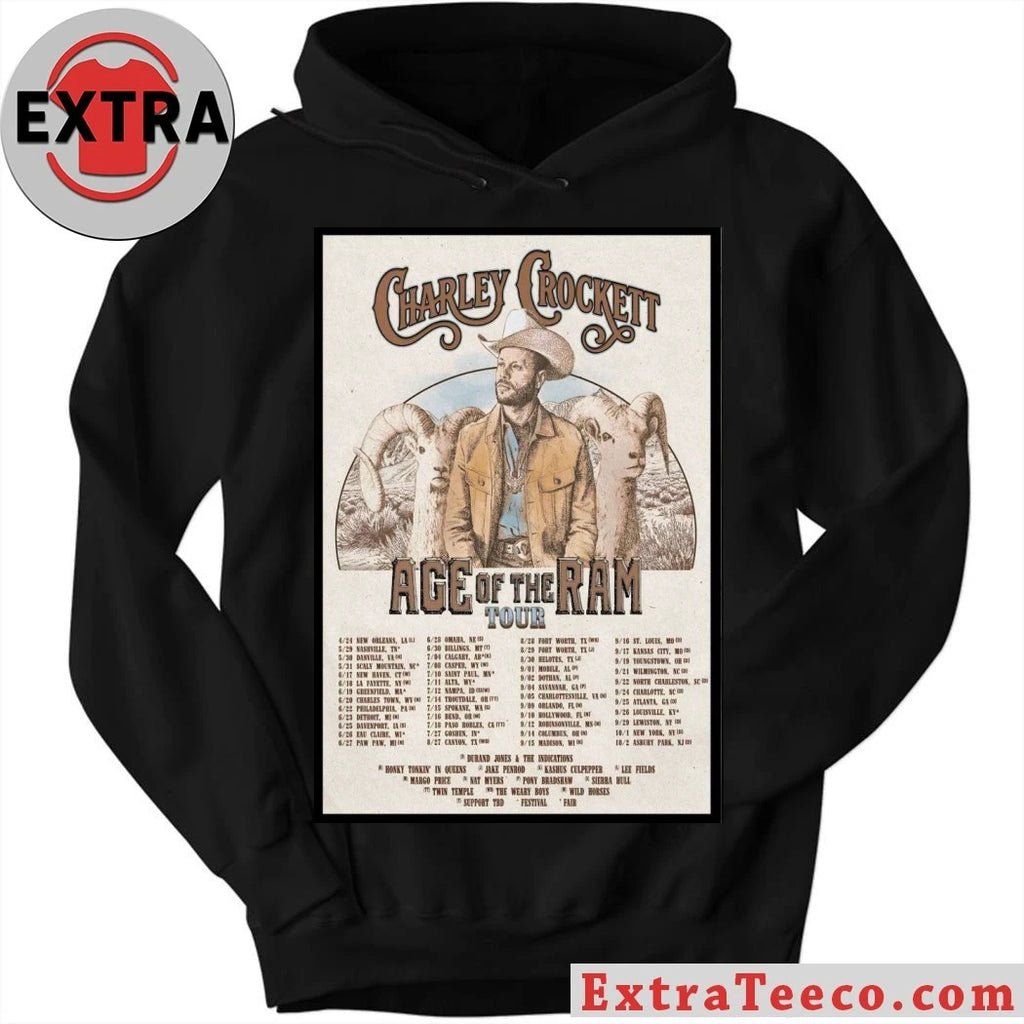 Nice Charley Crockett 2026 Age Of The Ram Shows Poster T-Shirt