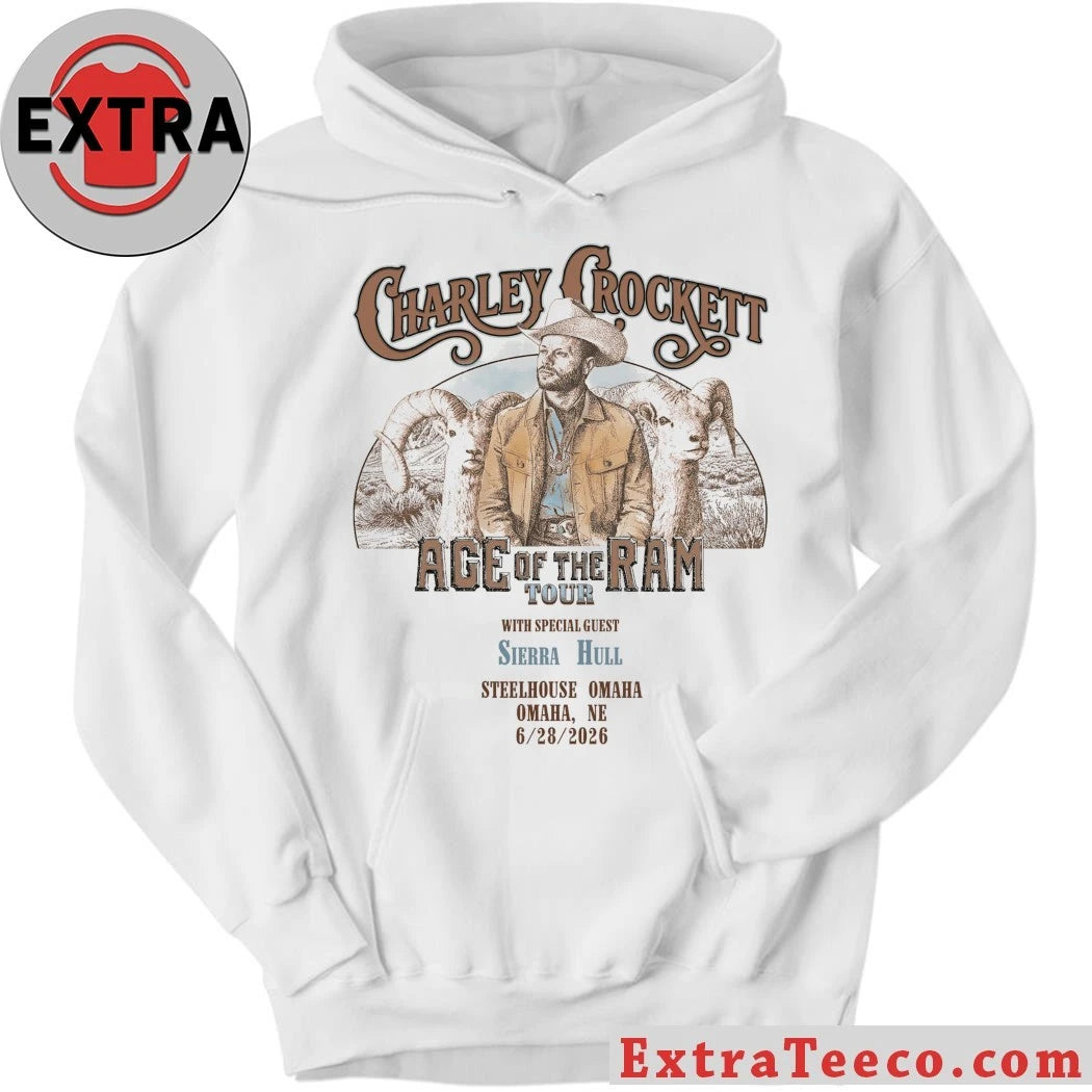 Nice Charley Crockett Age Of The Ram For Steelhouse Omaha Ne 6-28-2026 Shirt