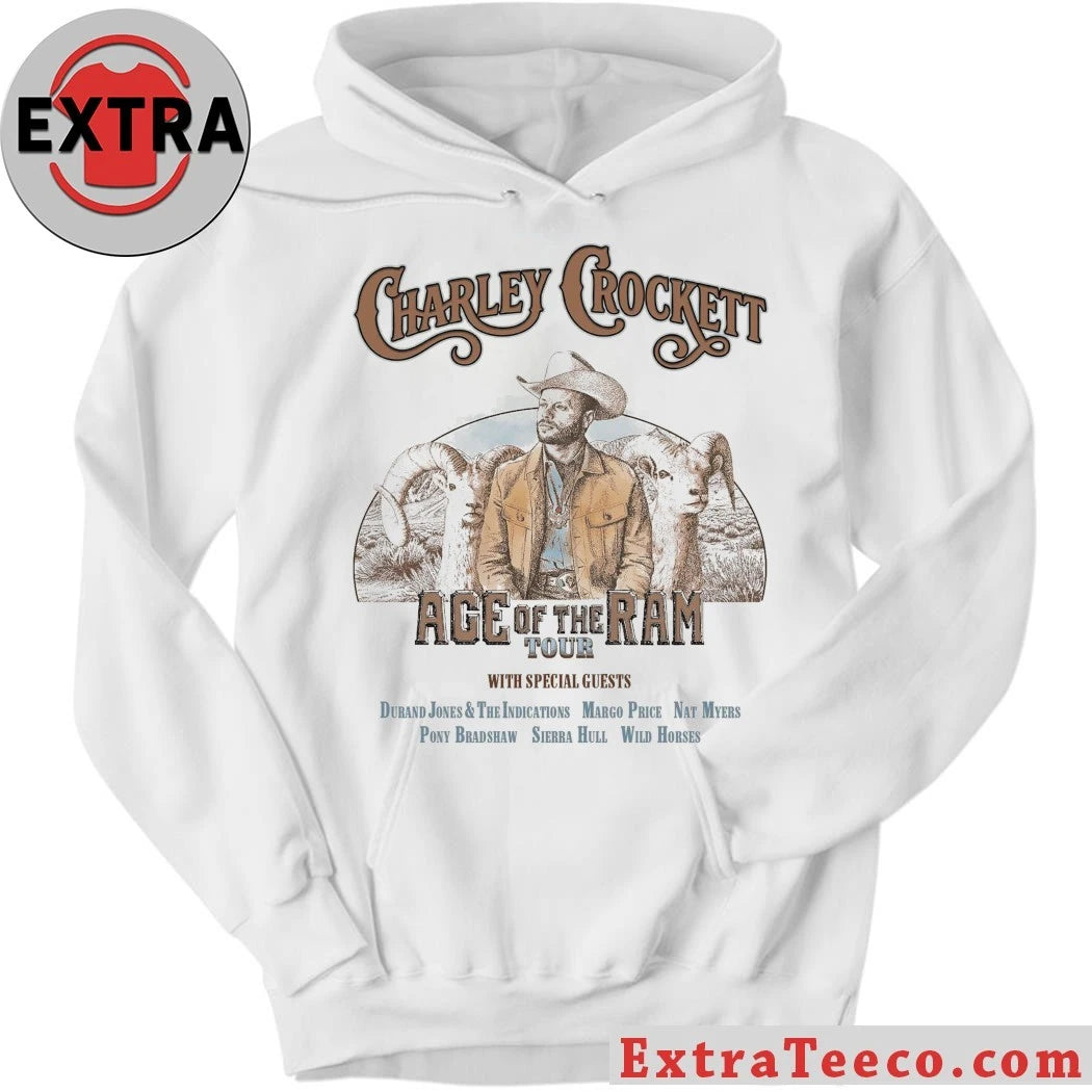 Nice Charley Crockett Age Of The Ram Tour 2026 Schedule Tour T-Shirt
