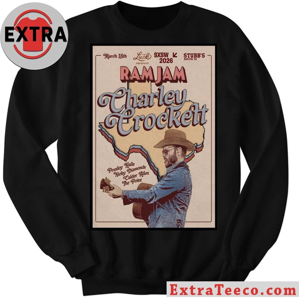Nice Charley Crockett Stubb’s In Austin TX 3 18 2026 Poster Shirt